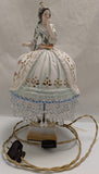 Replacement Base Legs Lady Lamp Ceramic Beaded Top Broken Sold AS-IS Victorian