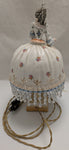 Replacement Base Legs Lady Lamp Ceramic Beaded Top Broken Sold AS-IS Victorian