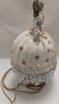 Replacement Base Legs Lady Lamp Ceramic Beaded Top Broken Sold AS-IS Victorian