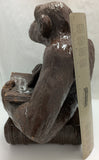 13" Monkey Book Statue Darwin Origin of Species Figure Statue