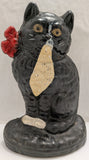 Cast Iron Cat Bookend Book End (Single)