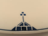 11pcs Blue Art Deco Favorite Bavaria Dishes Geometric Pattern