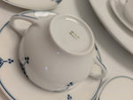 11pcs Blue Art Deco Favorite Bavaria Dishes Geometric Pattern