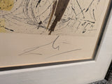 Signed The Pioneers of Israel Salvador Dali  Numbered Aliyah Lithograph Print Framed Art