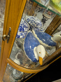 N.S. Gustin Co Large 13" DUCK Porcelain Pottery Hand Painted Ceramic Made in USA