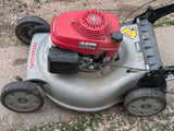 Runs AS-IS Honda Variable Speed GCV160 Self Propelled Lawnmower Power Drive Lawn Mower HRR2163VXA