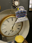 AS-IS 42" Round Oak Howard Miller 622-525 Wall Clock