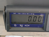 PS60 Mettler Toledo Scale 150lbs /60kgs Parcel Shipping Weighing Working Plastic Top NO POWER SUPPLY