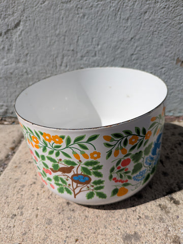 AS-IS Kobe Kitchen of Japan Amish Enamelware Bowl 4QT Planter Plant Pot