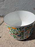 AS-IS Kobe Kitchen of Japan Amish Enamelware Bowl 4QT Planter Plant Pot