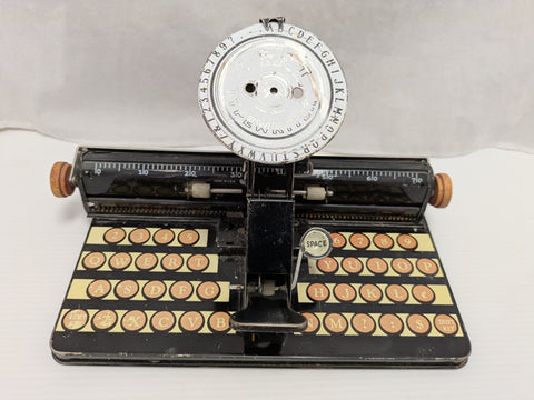Marx Tin Dial Typewriter Metal Toy Kids 1950s