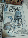 FADED (4) SET Tin Sign Star Wars Comic Book Cover Open Road 8.5X13 Falcon Chebacca AT Walker Vader