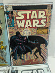 FADED (4) SET Tin Sign Star Wars Comic Book Cover Open Road 8.5X13 Falcon Chebacca AT Walker Vader