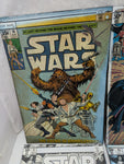 FADED (4) SET Tin Sign Star Wars Comic Book Cover Open Road 8.5X13 Falcon Chebacca AT Walker Vader