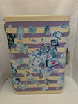 Mary Engelbreit Vintage Wheary Suitcase Lucite Handle Art Deco Chrome 1940s Luggage Decor