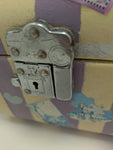 Mary Engelbreit Vintage Wheary Suitcase Lucite Handle Art Deco Chrome 1940s Luggage Decor