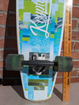 AS-IS 36" Kryptonics California Since 1965 Retro Plywood Skateboard Skate Board 62MM