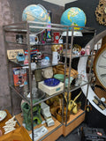 OVERVIEW BOOTH 88 1960s Large Wall Clock Roman Numerals Round Gold Trim Home Decor