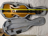 1980 Engelhardt 3/4 Model E121 Cello 5534 Travelite Case Bow USA Made Vintage