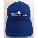 NEW Monterey Jet Center CA Fuel Flyboy Snapback Baseball Hat Cap Royal Blue/White Mesh Adjustable Embroidered