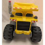 2008 Matchbox Rocky the Robot Truck Mattel Yellow Dump 6 Wheels Lights Sound Toy P4458