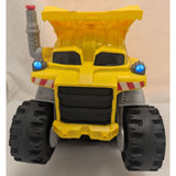 2008 Matchbox Rocky the Robot Truck Mattel Yellow Dump 6 Wheels Lights Sound Toy P4458