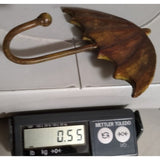 Cast Iron Umbrella Wall Hook Coat Rustic Green Bronze Decor Heavy Duty Metal Handle