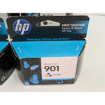 5 HP 901 Officejet Printer Ink Cartridge 3 Black 2 Tri-Color Expired Dec 2011 AS-IS NOS