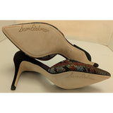 7.5 Sam Edelman Telsa Pump D'orsay Shoes Cranberry Multicolor High Heels Pointed Toe Leather Sole