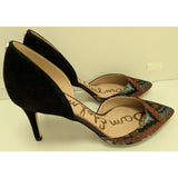 7.5 Sam Edelman Telsa Pump D'orsay Shoes Cranberry Multicolor High Heels Pointed Toe Leather Sole