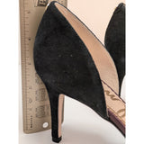 7.5 Sam Edelman Telsa Pump D'orsay Shoes Cranberry Multicolor High Heels Pointed Toe Leather Sole