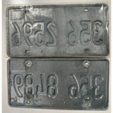 356 2596 & 356 8489 Illinois License Plates Porsche