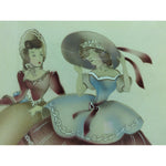 19X17" 1942 TERONE Victorian Women Framed Print BAP Lady Pastel Hand Colored Beautytone Ladies