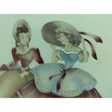19X17" 1942 TERONE Victorian Women Framed Print BAP Lady Pastel Hand Colored Beautytone Ladies