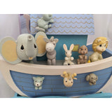 Precious Moments Noahs Ark 1991 ENESCO Wooden Action Music Box Musical 623105