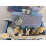 Precious Moments Noahs Ark 1991 ENESCO Wooden Action Music Box Musical 623105