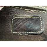 Arizona Jean Co AS-IS W9 M8 Y2K Vintage 90s Brown Leather Chunky Slide Sandals Slip-On Garden Work