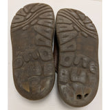 Arizona Jean Co AS-IS W9 M8 Y2K Vintage 90s Brown Leather Chunky Slide Sandals Slip-On Garden Work