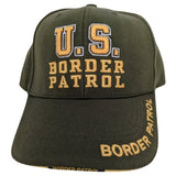 US Border Patrol Hat Cap Army Green Adjustable Strap Rapid Dominance Baseball