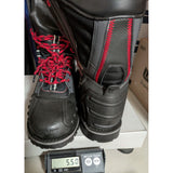 Motorfist Size 8 Mens Stomper 2.0 Event Snowmobile Boots Red Laces Tough Grip Winter Gear Leather