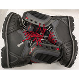 Motorfist Size 8 Mens Stomper 2.0 Event Snowmobile Boots Red Laces Tough Grip Winter Gear Leather