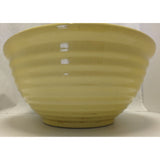 1930s Huge 13"X6" Yellow PFALTZGRAFF YORK PA Mixing Bowl Bread Dough Pottery Ribbed Beehive