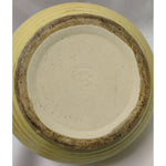 1930s Huge 13"X6" Yellow PFALTZGRAFF YORK PA Mixing Bowl Bread Dough Pottery Ribbed Beehive