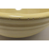 1930s Huge 13"X6" Yellow PFALTZGRAFF YORK PA Mixing Bowl Bread Dough Pottery Ribbed Beehive