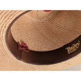 7.5 Bailey U-Rollit Straw New West Western Cowboy Hat Braided Accent Vintage 70s