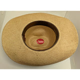 7.5 Bailey U-Rollit Straw New West Western Cowboy Hat Braided Accent Vintage 70s