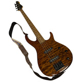 Peavey Millennium BXP 4-String Bass Guitar TKL Bag Tiger Eye Quilted Maple-Woodgrain