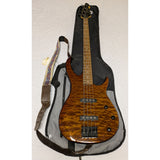 Peavey Millennium BXP 4-String Bass Guitar TKL Bag Tiger Eye Quilted Maple-Woodgrain