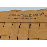 12" 1996 Holiday Cheer Longaberger Basket Christmas Collection Holly Fabric Liner Protector