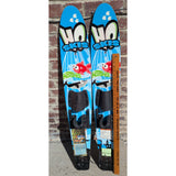 48" HO Skis Hotshot Trainers Kids Youth Water Skis Blue & Red Waterski
